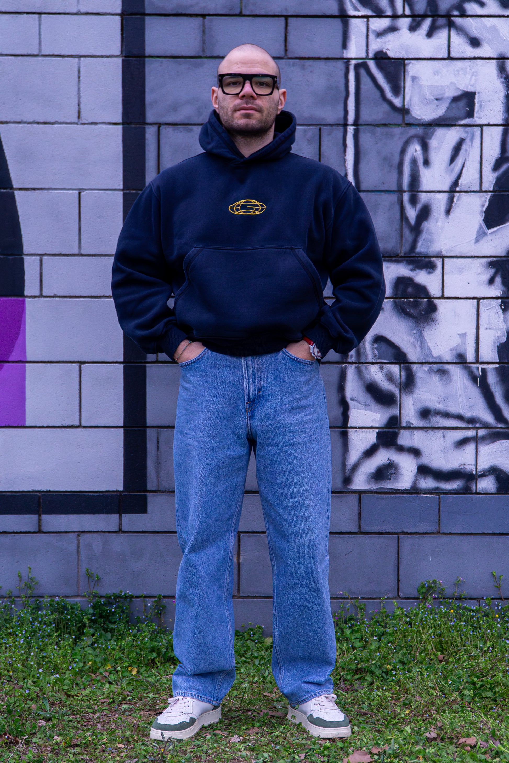 Hoodie G Blue Navy